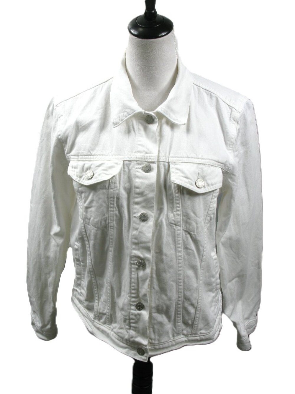 GAP White Denim Jean Jacket Size Large